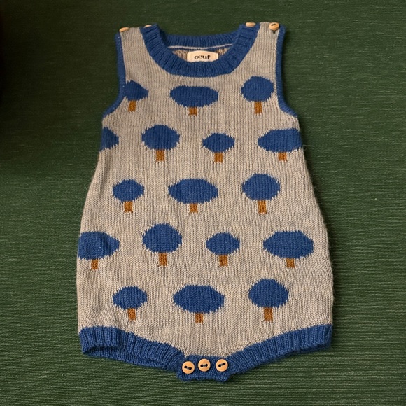 Oeuf Other - OEUF 100% Baby Alpaca Patterned Baby Romper 6-12mos